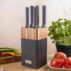 Klausberg, zestaw noży w bloku akacjowym, kb-7982