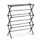 Könighoffer, Cortina, suszarka balkonowa pionowa, czarne, 46-77,5-28-95 cm