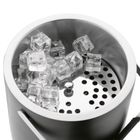 Könighoffer, Lugo, wiaderko do lodu ze szczypcami, czarny mat, 3l