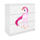 Kocot Kids, Babydreams, komoda, biała, jednorożec