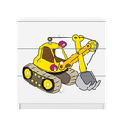 Kocot Kids, Babydreams, komoda, biała, koparka