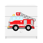 Kocot Kids, Babydreams, komoda, biała, straż pożarna