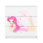 Kocot Kids, Babydreams, komoda, biała, wróżka ze skrzydełkami