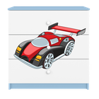 Kocot Kids, Babydreams, komoda, niebieska, auto wyścigowe