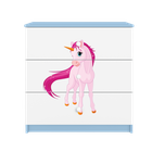 Kocot Kids, Babydreams, komoda, niebieska, jednorożec