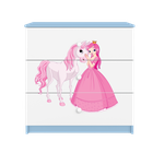 Kocot Kids, Babydreams, komoda, niebieska, księżniczka konik