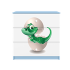 Kocot Kids, Babydreams, komoda, niebieska, mały dino