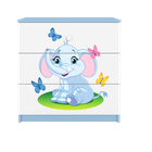 Kocot Kids, Babydreams, komoda, niebieska, słonik