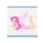 Kocot Kids, Babydreams, komoda, niebieska, wróżka ze skrzydełkami