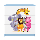Kocot Kids, Babydreams, komoda, niebieska, zoo