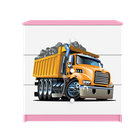 Kocot Kids, Babydreams, komoda, różowa, ciężarówka