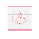 Kocot Kids, Babydreams, komoda, różowa, konik