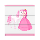 Kocot Kids, Babydreams, komoda, różowa, księżniczka konik