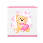 Kocot Kids, Babydreams, komoda, różowa, miś motylki