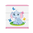 Kocot Kids, Babydreams, komoda, różowa, słonik