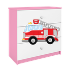 Kocot Kids, Babydreams, komoda, różowa, straż pożarna