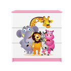 Kocot Kids, Babydreams, komoda, różowa, zoo