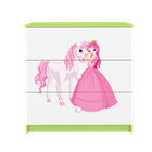 Kocot Kids, Babydreams, komoda, zielona, księżniczka konik