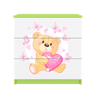 Kocot Kids, Babydreams, komoda, zielona, miś motylki