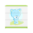 Kocot Kids, Babydreams, komoda, zielona, niebieski miś