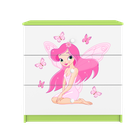 Kocot Kids, Babydreams, komoda, zielona, wróżka z motylkami