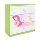 Kocot Kids, Babydreams, komoda, zielona, wróżka ze skrzydełkami