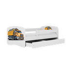 Kocot Kids, Babydreams, łóżko, białe, ciężarówka, 80-160 cm