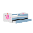 Kocot Kids, Babydreams, łóżko, niebieskie, księżniczka na koniku, 80-160 cm