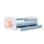 Kocot Kids, Babydreams, łóżko, niebieskie, miś motylki, 80-180 cm