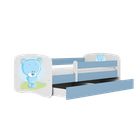 Kocot Kids, Babydreams, łóżko, niebieskie, niebieski miś, 80-160 cm