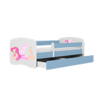Kocot Kids, Babydreams, łóżko, niebieskie, wróżka ze skrzydełkami, 70-140 cm