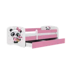 Kocot Kids, Babydreams, łóżko, różowe, panda z babeczką, 70-140 cm