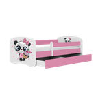Kocot Kids, Babydreams, łóżko, różowe, panda z babeczką, 80-180 cm