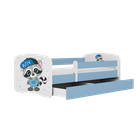 Kocot Kids, Babydreams, łóżko z materacem, niebieskie, szop, 70-140 cm