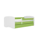 Kocot Kids, Babydreams, łóżko z szufladą i materacem, zielone, 70-140 cm