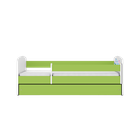 Kocot Kids, Babydreams, łóżko z szufladą, zielone, słonik, 70-140 cm