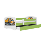 Kocot Kids, Babydreams, łóżko, zielone, ciężarówka, 70-140 cm