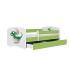 Kocot Kids, Babydreams, łóżko, zielone, mały dino, 80-180 cm