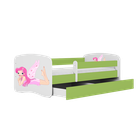 Kocot Kids, Babydreams, łóżko, zielone, wróżka ze skrzydełkami, 70-140 cm