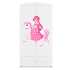 Kocot Kids, Babydreams, szafa, biała, księżniczka na koniku, 181.2-52-90 cm