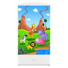 Kocot Kids, Babydreams, szafa, biała, safari, 181.2-52-90 cm