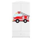 Kocot Kids, Babydreams, szafa, biała, straż pożarna, 181.2-52-90 cm