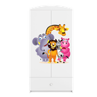 Kocot Kids, Babydreams, szafa, biała, ZOO, 181.2-52-90 cm