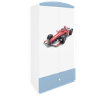 Kocot Kids, Babydreams, szafa, niebieska, formuła, 181.2-52-90 cm