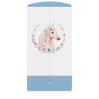 Kocot Kids, Babydreams, szafa, niebieska, konik, 181.2-52-90 cm