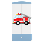Kocot Kids, Babydreams, szafa, niebieska, straż pożarna, 181.2-52-90 cm