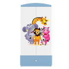 Kocot Kids, Babydreams, szafa, niebieska, ZOO, 181.2-52-90 cm