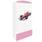 Kocot Kids, Babydreams, szafa, różowa, formuła, 181.2-52-90 cm