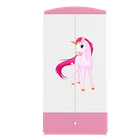Kocot Kids, Babydreams, szafa, różowa, jednorożec, 181.2-52-90 cm