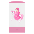 Kocot Kids, Babydreams, szafa, różowa, księżniczka na koniku, 181.2-52-90 cm